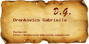 Drenkovics Gabriella névjegykártya