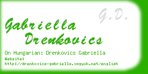 gabriella drenkovics business card